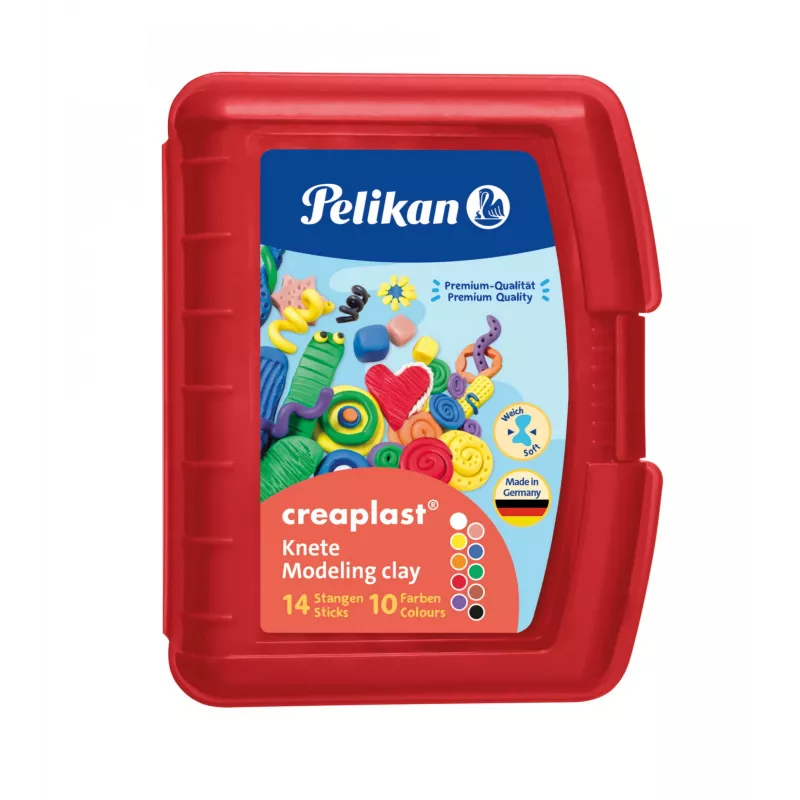 Modelliermasse Pelikan Creaplast 240 g Mehrfarbig 14 Stk.