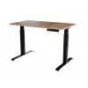 Schreibtisch mit elektrischer Höhenverstellung MOON 121x67x72-120 schwarz/hellbraun
