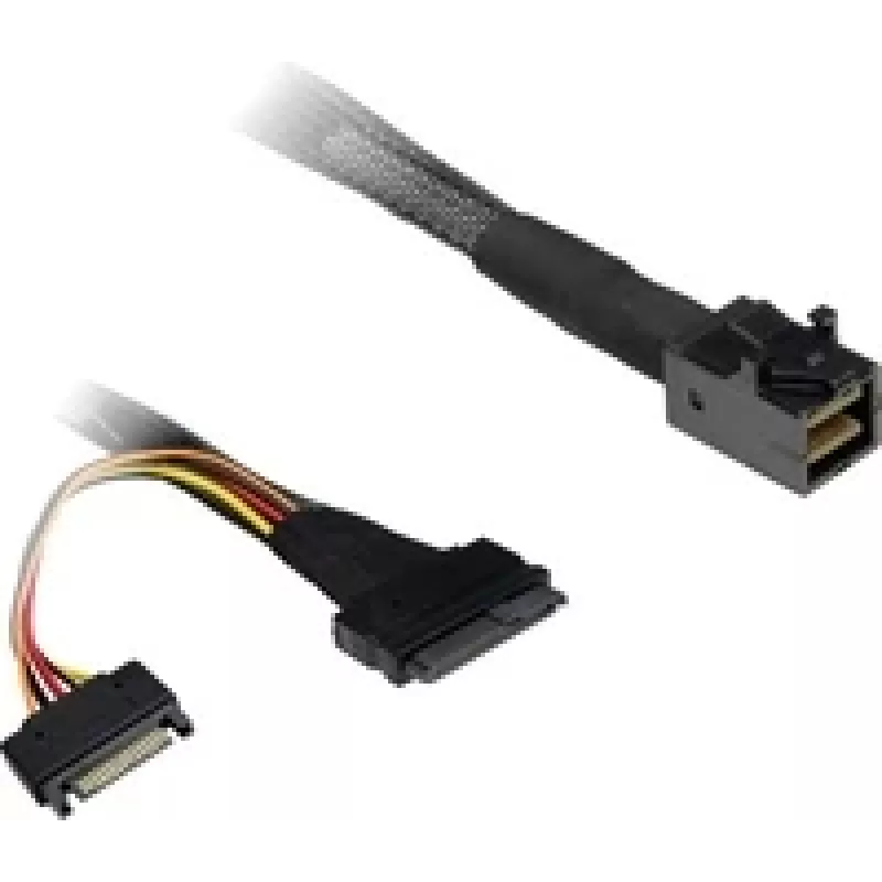 SFF-Kabel Inter-Tech SFF-8643 SFF-8639 Schwarz Kompaktes Design