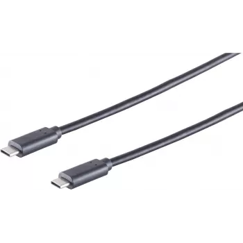 USB-Kabel S/CONN 77140-2.0 USB 3.2 Gen 1 2m Schwarz