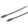 USB-Kabel S/CONN 77140-2.0 USB 3.2 Gen 1 2m Schwarz