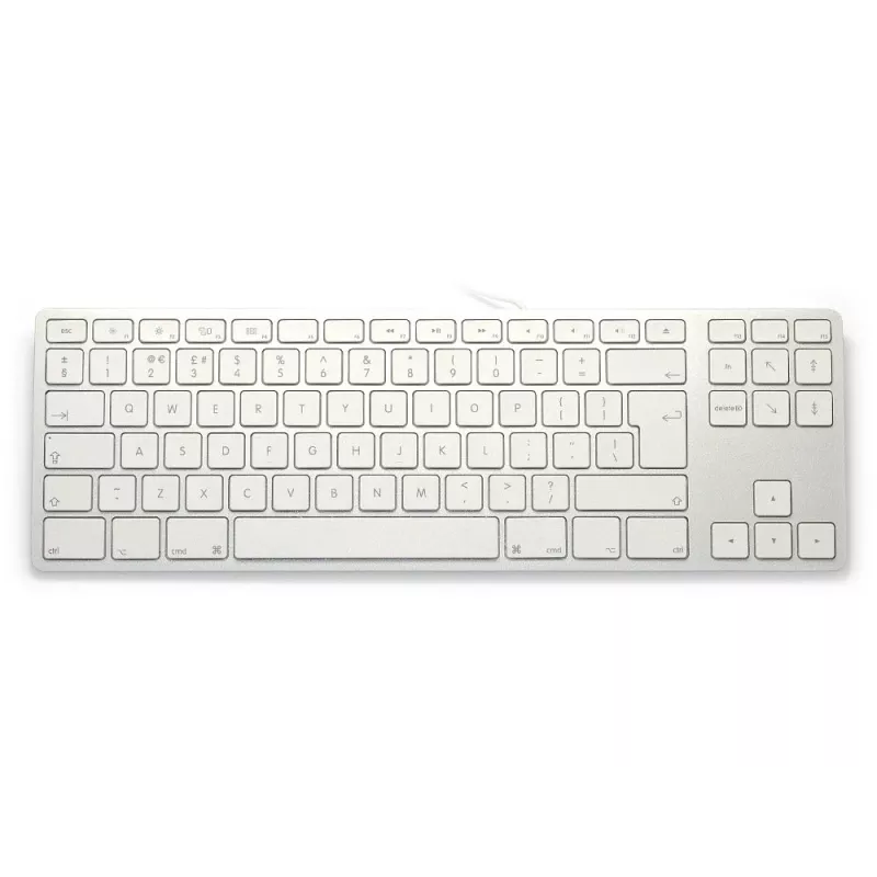 Aluminium-Tastatur Mac Tenkeyless Silber