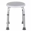 Runder Duschhocker aus Aluminium