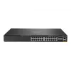 HPE Aruba 6300M - Switch - L3 - managed - 24 x 10/100/1000 + 4 x 1 Gigabit / 10 Gigabit / 25 Gigabit / 50 Gigabit SFP56 (Uplink / Stacking) - Front und Seite zu Hinterseite - an Ra