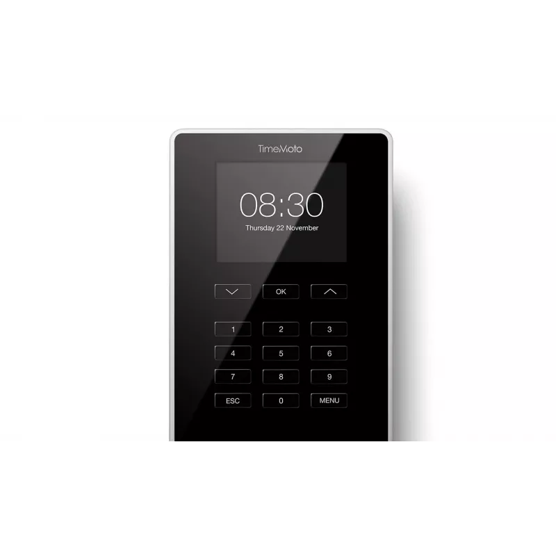 Zeiterfassungsterminal Safescan TM-616 Schwarz — 2,8 Zoll TFT, Dual-Core 1 GHz, Proximity-Karte, Ethernet LAN, Wandmontage