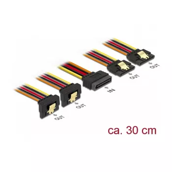 Internes Stromkabel DeLOCK 60151 0,3 m 4 x SATA 15-polig