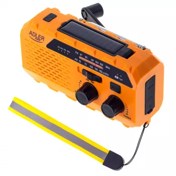 Tragbares Radio Adler AD 1197 mit Taschenlampe und Alarmfunktion