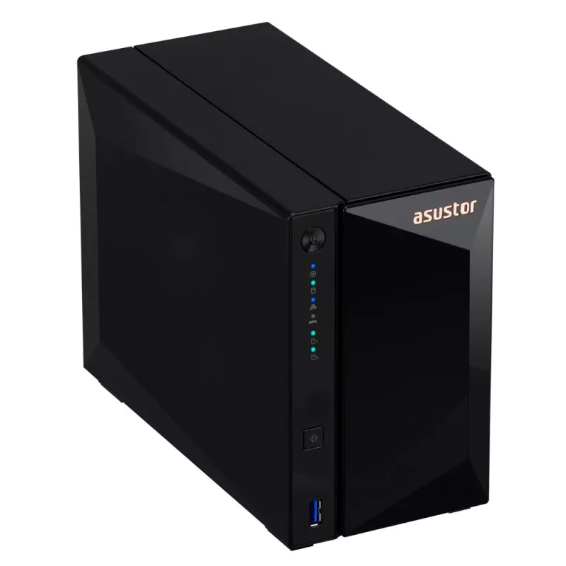 Asustor DRIVESTOR 2 Pro Gen2 AS3302T v2 NAS Realtek RTD1619B 2 GB DDR4 ADM Schwarz