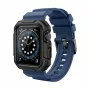 Armband GUAN Premium Pro für Apple Watch 40mm 41mm 38mm 42mm Blau Schwarz - Ersatzarmband