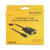 Videokabel-Adapter DeLOCK 85261 USB Type-C zu VGA 1m Schwarz