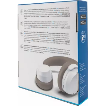 Kopfhörer Sennheiser ACCENTUM Wireless — Bluetooth 5.2 Class 1, 50 h Akkulaufzeit, 0,8 Ah, weiß, ohrumschließend, eingebautes Mikrofon