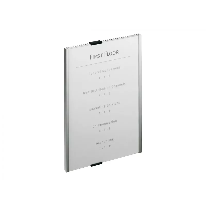 Langlebiges Info-Schild Acryl Aluminium Silber 4806-23