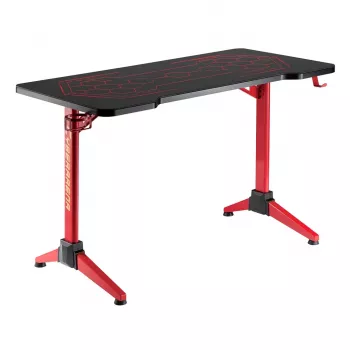 Gaming-Tisch MACLEAN RS163 RGB LED, große Arbeitsfläche, max. Belastung 100 kg, max. Höhe 760 mm