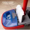 Wischmopp VILEDA Mikrofaser 1200 ml Nass, 360° drehbarer Kopf, 140,5 cm Stiel, abnehmbarer maschinenwaschbarer Kopf