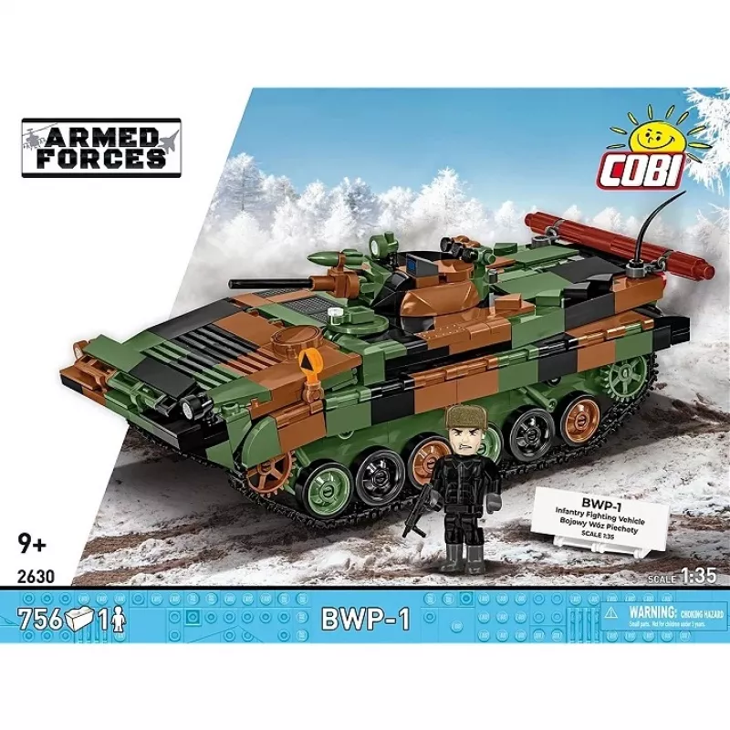Blockset Cobi Armed Forces BWP-1 2630 — Modellset des polnisch-ukrainischen amphibischen Schützenpanzers