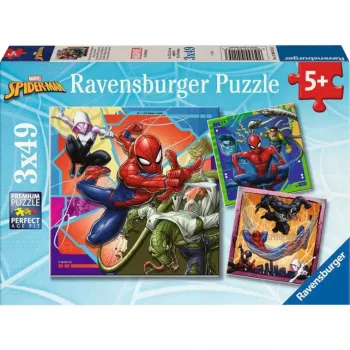 Puzzle 3x49 Teile Spiderman