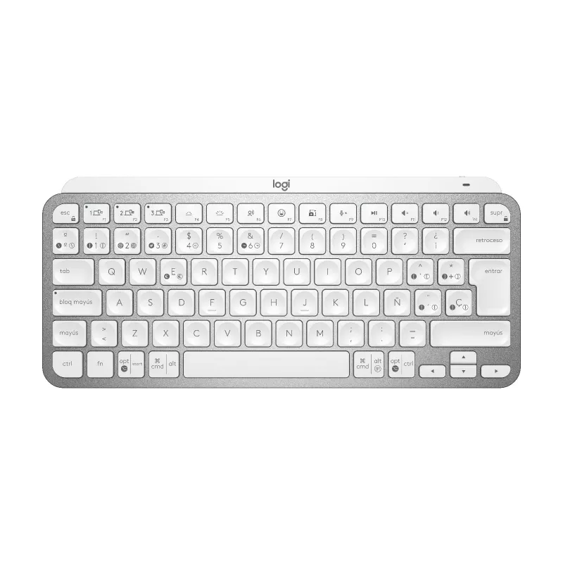 Mxkeys Mini Wrls Illuminated KB Pale Grau - Esp - Mediter