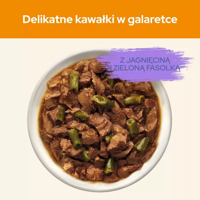 PURINA Cat Chow Lamm, grüne Bohnen - Nassfutter für Katzen - 10x85 g