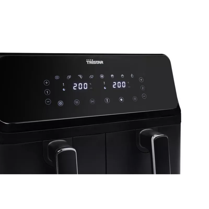 Tristar FR-9026 Fritteuse Doppel 8 L Stand-alone 2700 W Heißluftfritteuse Schwarz
