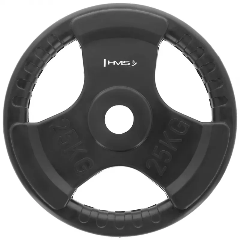 Olympische gummierte Gewichtsscheibe 25 kg Hms TOK25