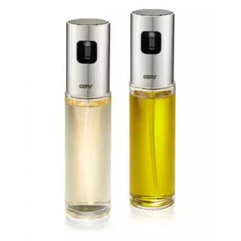 GEFU NEVA Öl-/Essigspender 0,1 l Flasche Glas, Kunststoff, Edelstahl Edelstahl, Transparent