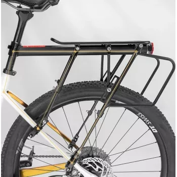 Rockbros 33210004001 schwarzer Fahrradträger mit Ablage