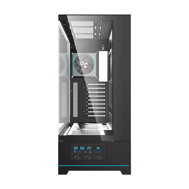Computergehäuse darkFlash DY451L PRO Schwarz ATX Schwarz