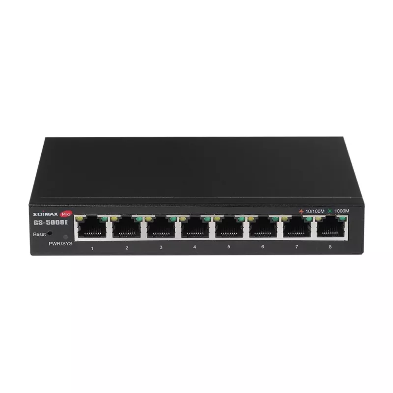 Edimax GS-5008E Netzwerk-Switch Managed Gigabit Ethernet (10/100/1000) Schwarz