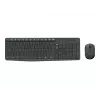 Logitech MK235 Langlebiges kabelloses Tastatur- und Maus-Set in Grau
