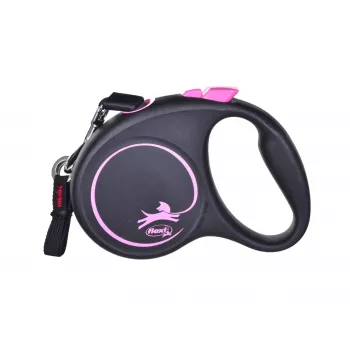 Flexi Schwarz Design S 5 m Hunde-Automatikleine