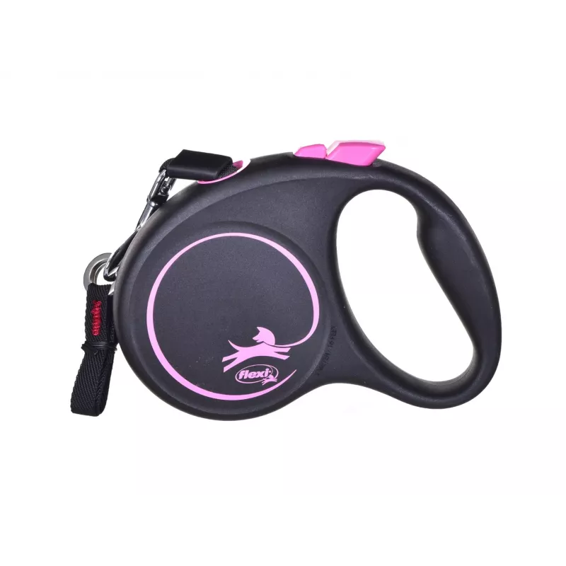 Flexi Schwarz Design S 5 m Hunde-Automatikleine