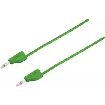 VOLTCRAFT Prüfleitung [Stecker 4 mm - Stecker 4 mm] 1,5 m Grün MSB-300 (MSB-300-1.5-GR)
