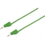 VOLTCRAFT Prüfleitung [Stecker 4 mm - Stecker 4 mm] 1,5 m Grün MSB-300 (MSB-300-1.5-GR)