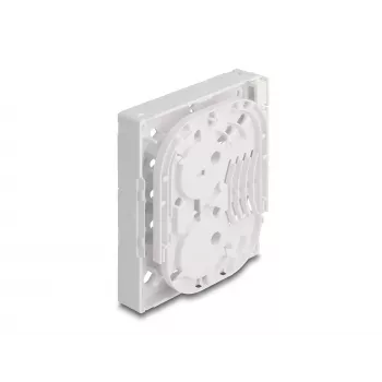 DeLOCK Glasfaser-Anschlussdose FTTH Wandmontage 4 x SC Simplex LC Duplex weiß
