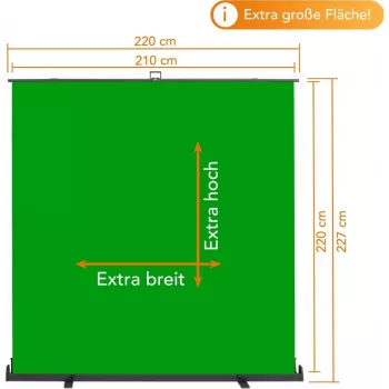 Walimex pro Roll-up Panel Hintergrund Green 210x220 (1023209)