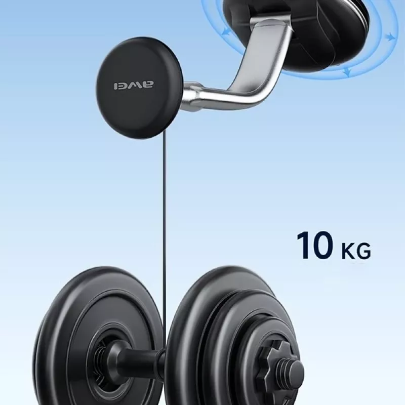 Magnetische Handyhalterung Awei X45 zur Montage an Windschutzscheibe und Cockpit, kompatibel mit Smartphones