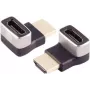 Kabel-Gender-Changer S/CONN 10-01051 HDMI-A Schwarz Silber Goldbeschichtet
