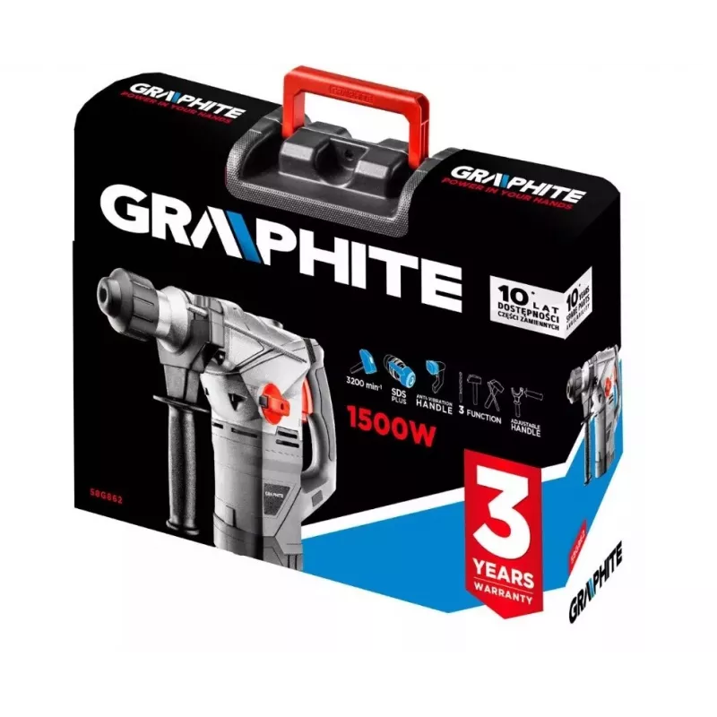 Graphite 58G862 Bohrhammer 1500 W 750 U/min SDS Plus
