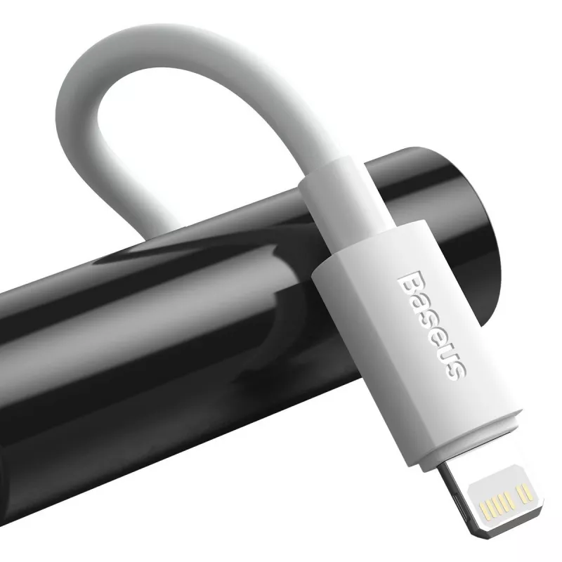 Baseus Simple Wisdom Datenkabel-Kit USB-C auf Lightning PD 20W (2 Stück/Set) 1,5m Weiß