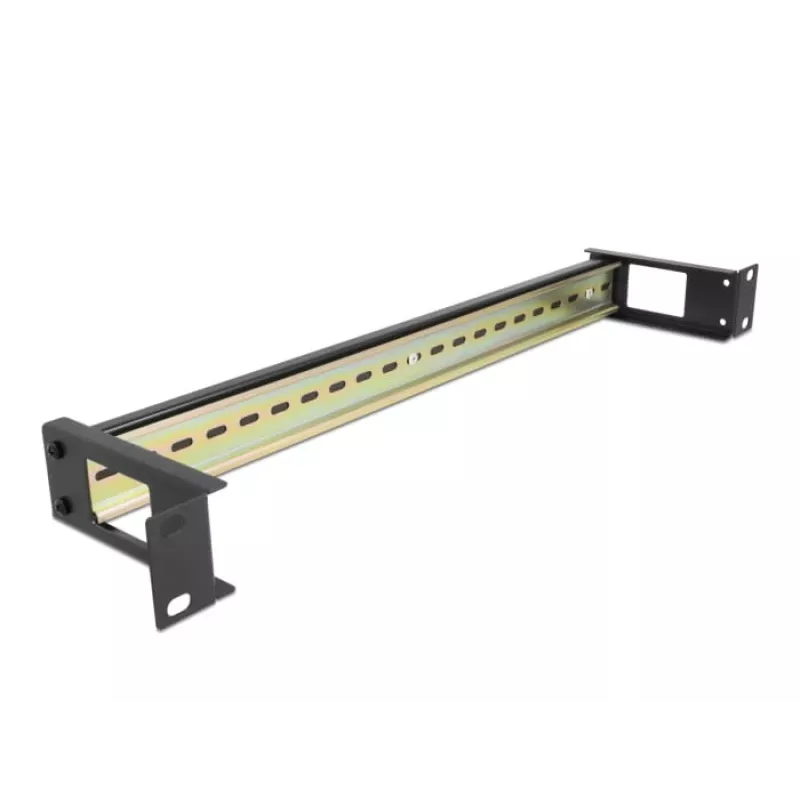 Hutschienen-Panel DeLOCK 67031 schwarzes Metall 19 Zoll 482,6 mm