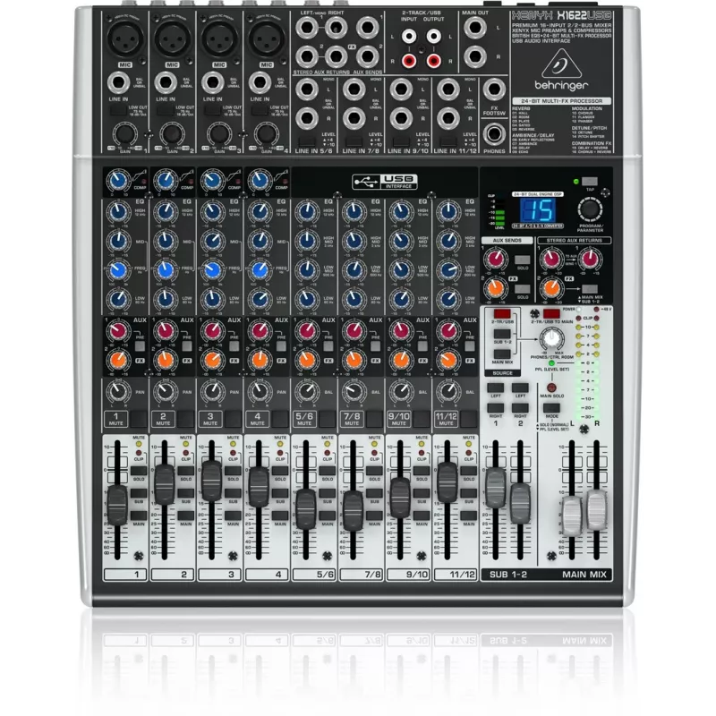 Behringer X1622USB Audiomischpult 16 Kanäle 10 - 200000 Hz