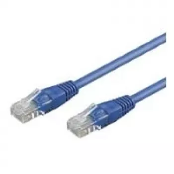 Wentronic Goobay CAT 6 Patch-Kabel, U/UTP, Blau, 3 m - CCA Kupfer-Mix (68407)