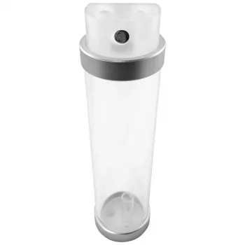 Singularity Computers Protium Reservoir 200 mm – Acryl, satiniert, silber