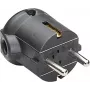 Schuko-Stecker Bachmann 911.175 schwarz gewinkelter elektrischer Steckverbinder
