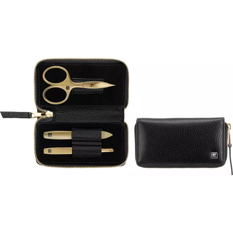 Maniküre-Set ZWILLING Twinox Gold Edition 97747-004-0 — 3-teilig im schwarzen Lederetui