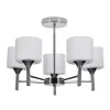 Klassische Kronleuchter-Pendelleuchte Activejet MIRA Chrom 5xE27 für Wohnzimmer