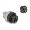 M12-Steckverbinder A-kodiert 3-polig Male DeLOCK 60566 Schraubanschluss schwarz