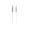 Linksys Belkin MIXIT Aux-Kabel - Audiokabel - Mini-Klinkenstecker Stereo 3,5 mm (M) - Mini-Klinkenstecker Stereo 3,5 mm (M) - 1,22 m - Grau (AV10164BT04-GRY)