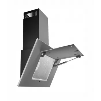 Kaminhaube AKPO WK-4 NERO 2.0 50 — 500 mm, T300-Filter, LED-Beleuchtung, Abluft/Umluft