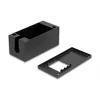 Verteilerkasten DELOCK Easy 45 Modulhalter für Tisch- oder Wandmontage, Metall, schwarz, 2x22,5x45 mm oder 1x45x45 mm